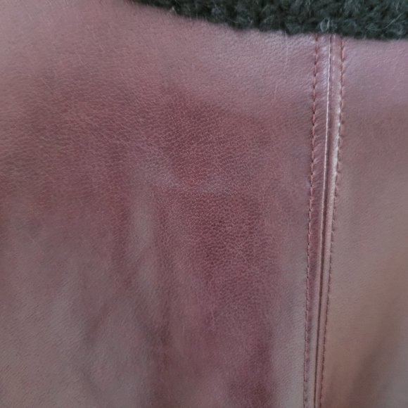 Marc Cain Faux Leather and Knit Top US 8 - Picture 4 of 12